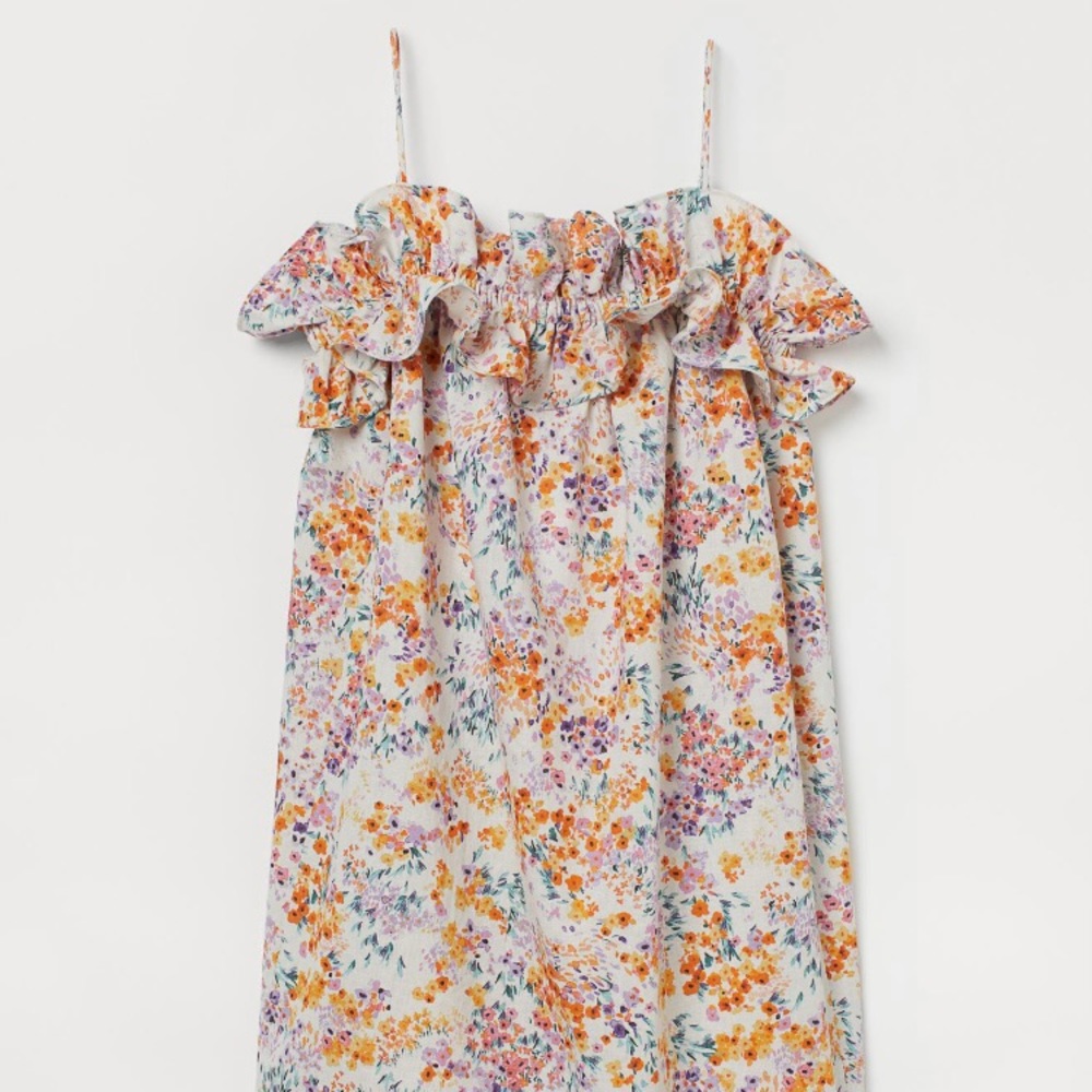 H&M Flounced Trimmed Dress